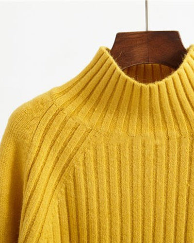 Stilla | Rullekrave sweater med mønster