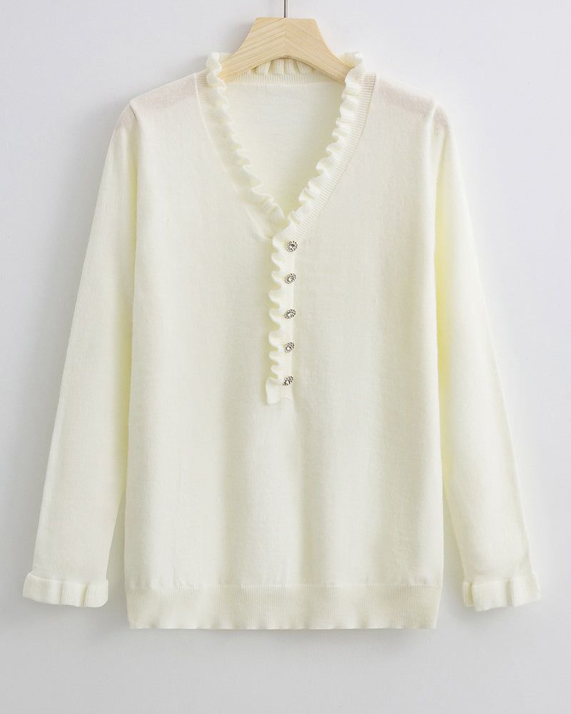 Stilla | Elegant Pullover Med Rynker