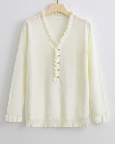 Stilla | Elegant Pullover Med Rynker