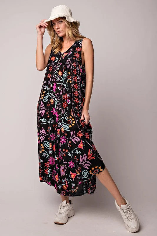 Stilla | Overalls med vintages blomstertryk
