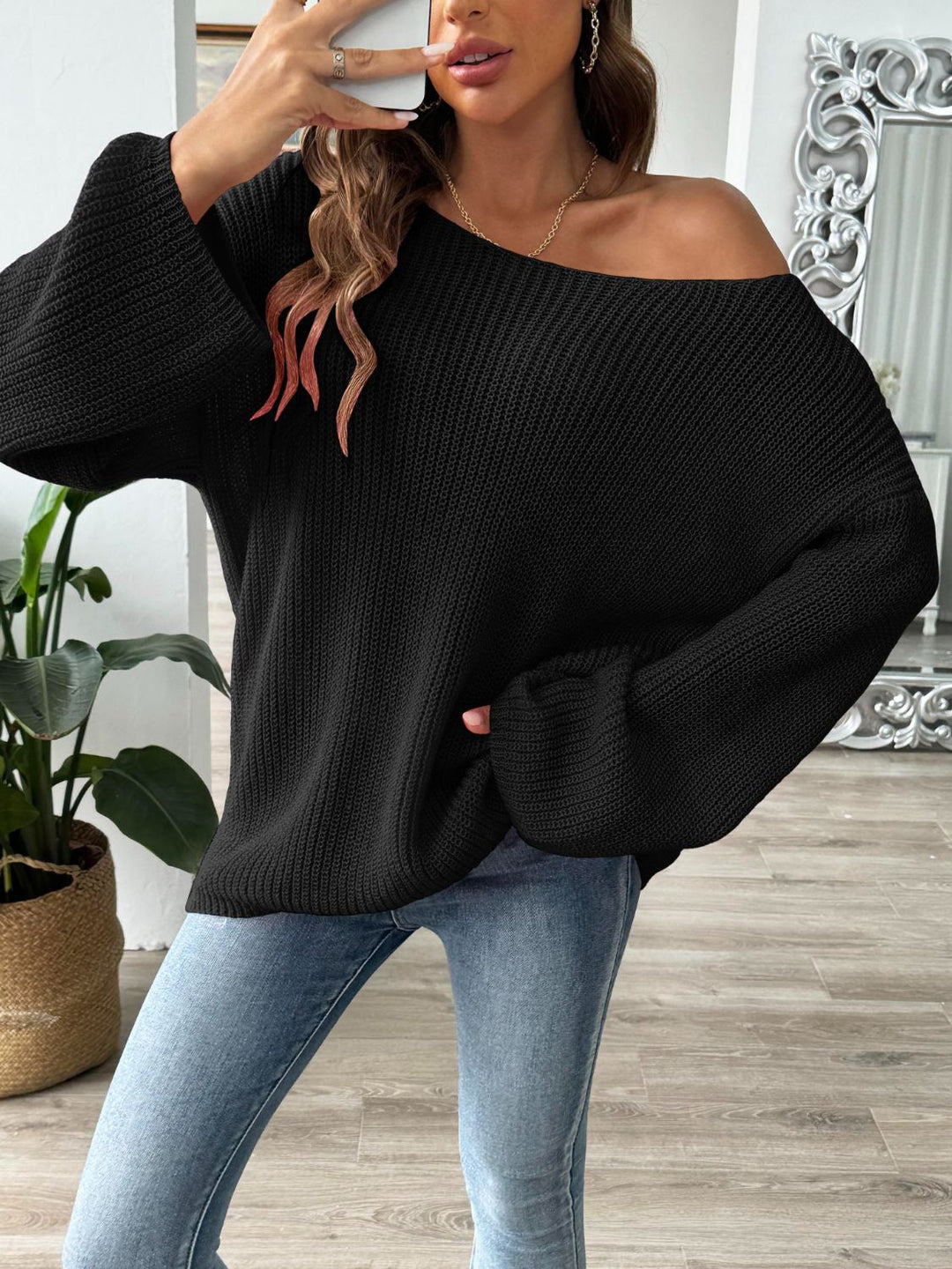Stilla | Rund halsudskæring sweater med lange ærmer