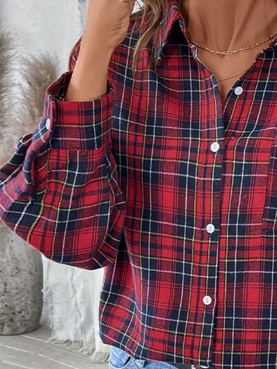 Skovae | Checkered Button-Up Langærmet Bluse