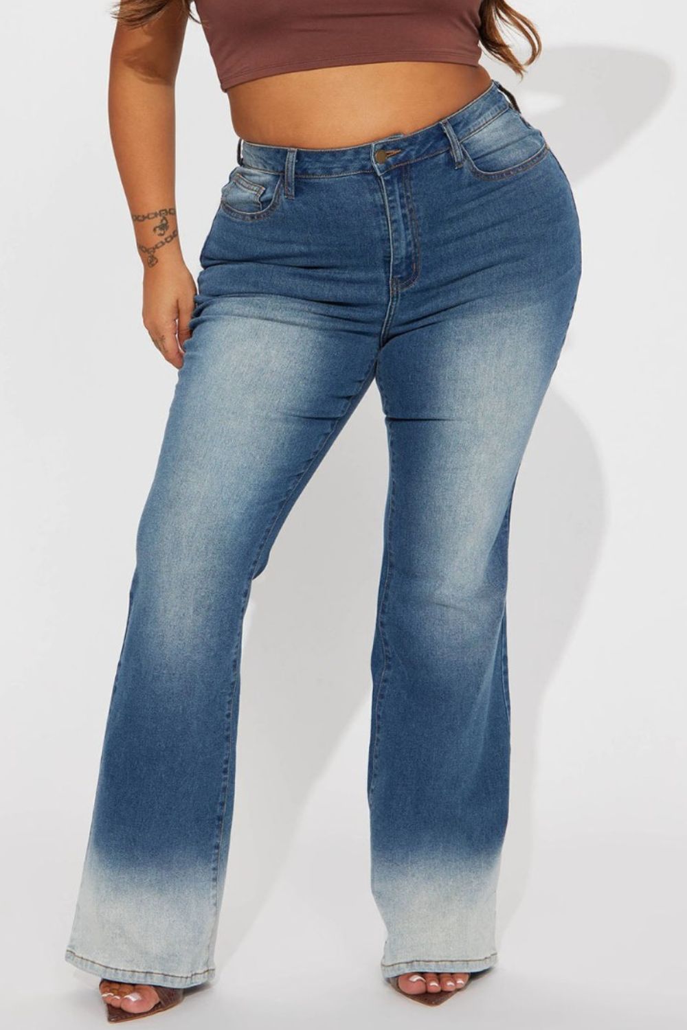 Stilla | Knappede Lange Jeans