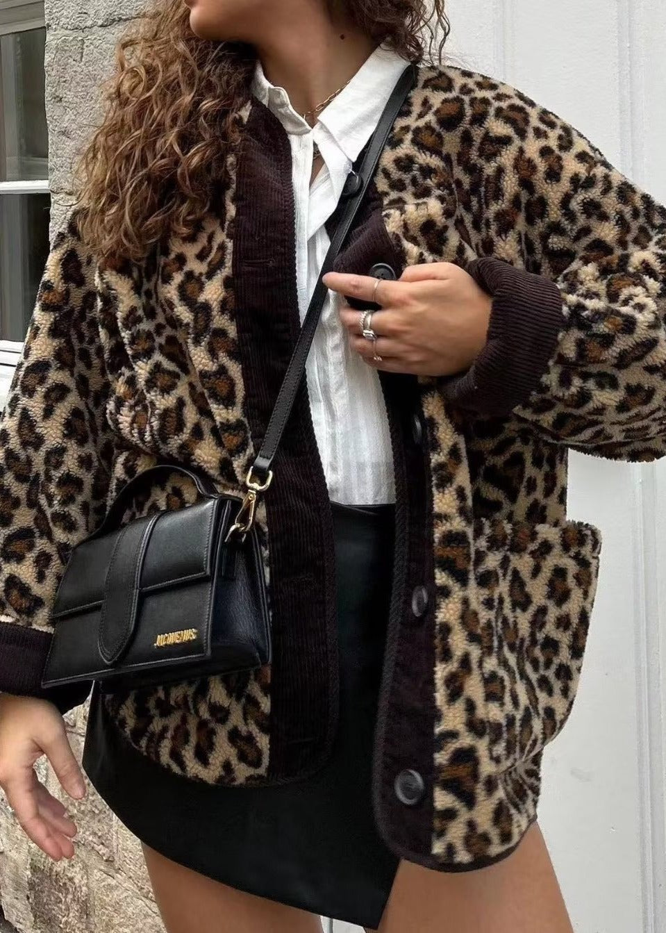 Stilla | Leopardmønster Løst Jakke