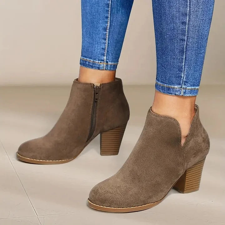 Stilla | Dame Støvle med Dicke Hæle