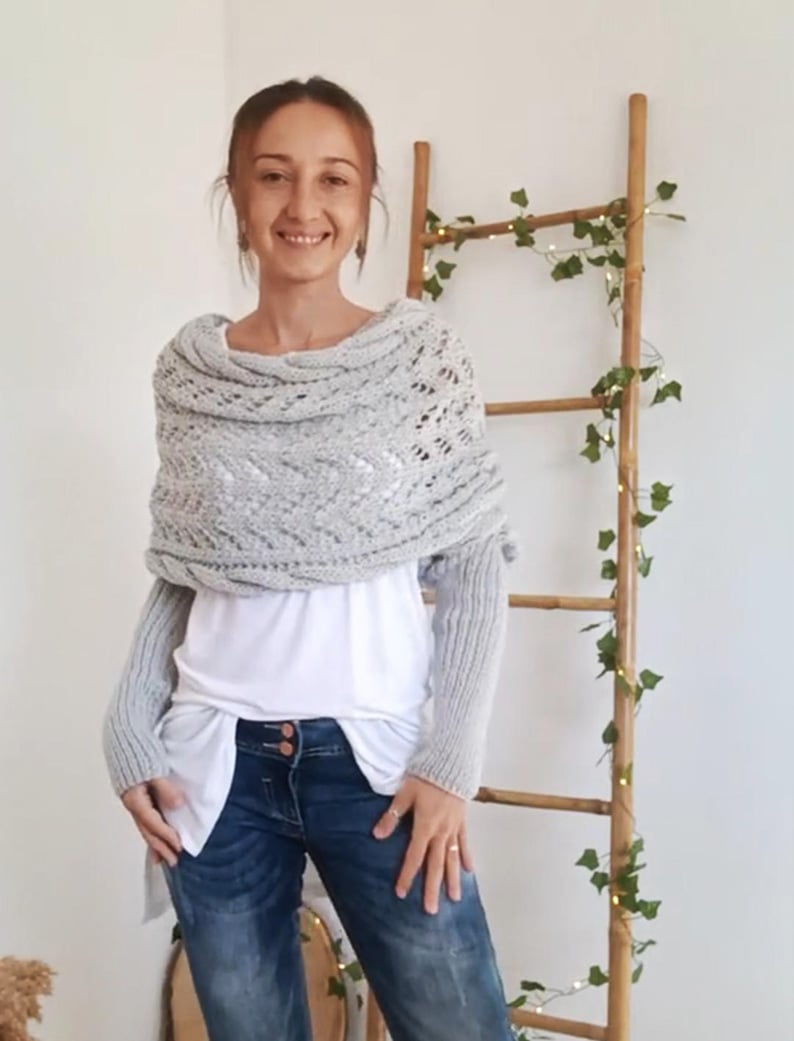 Stilla | Strikscarf med fletmønster