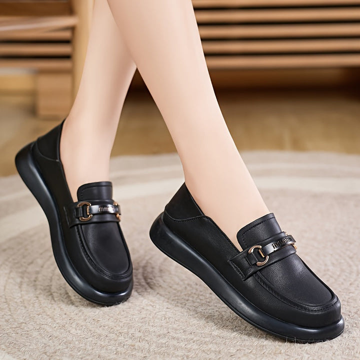 Stilla | Dame Loafer Beige Skridsikre Og Komfortable Slip on Sko