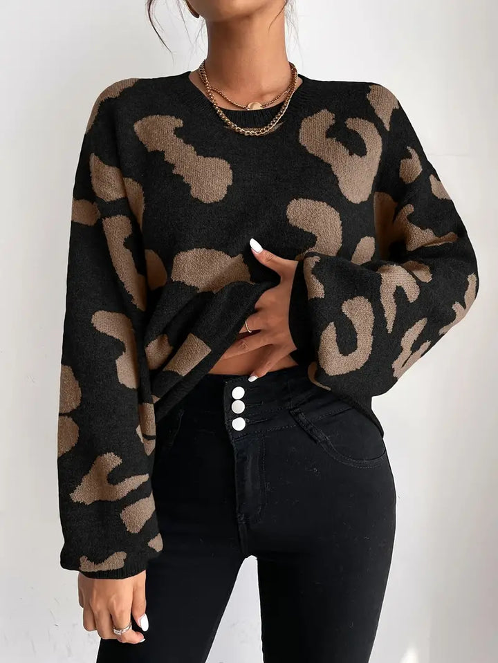 Stilla | Pullover Trend Tryk Leopard