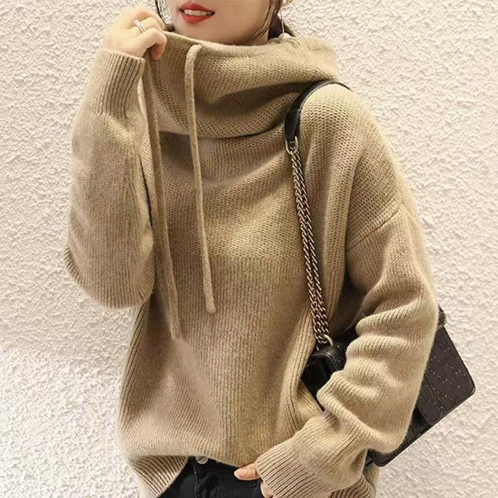Stilla | Cozy Strikket Hoodie til Afslappet Komfort