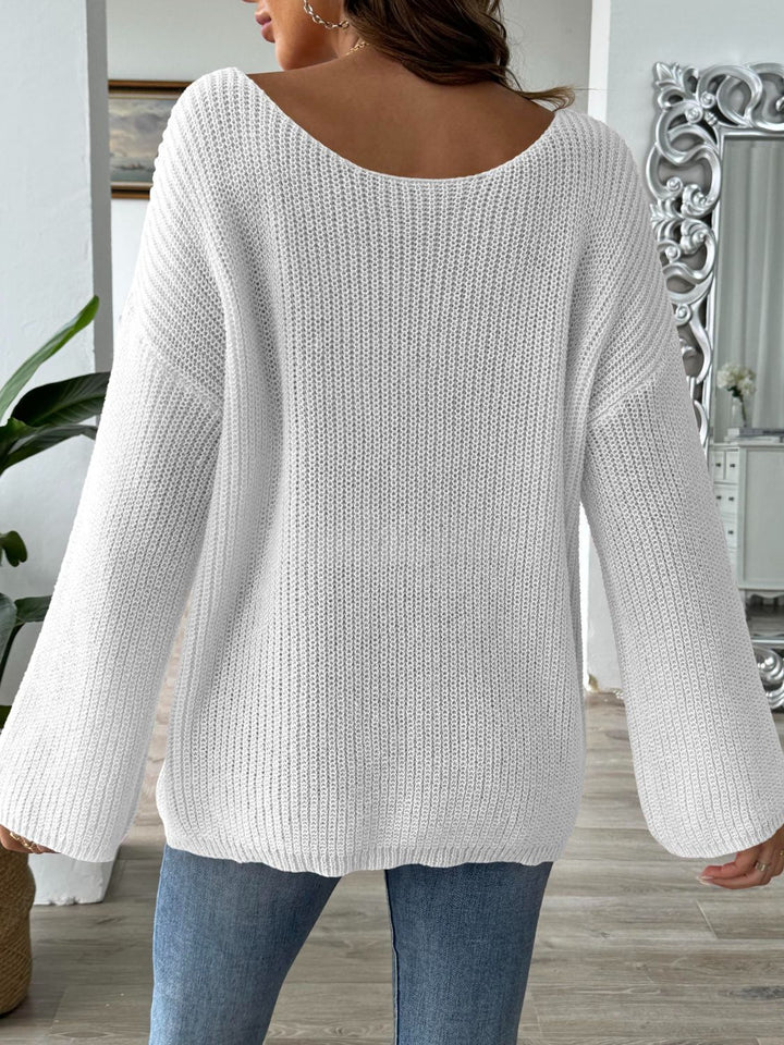 Stilla | Rund halsudskæring sweater med lange ærmer