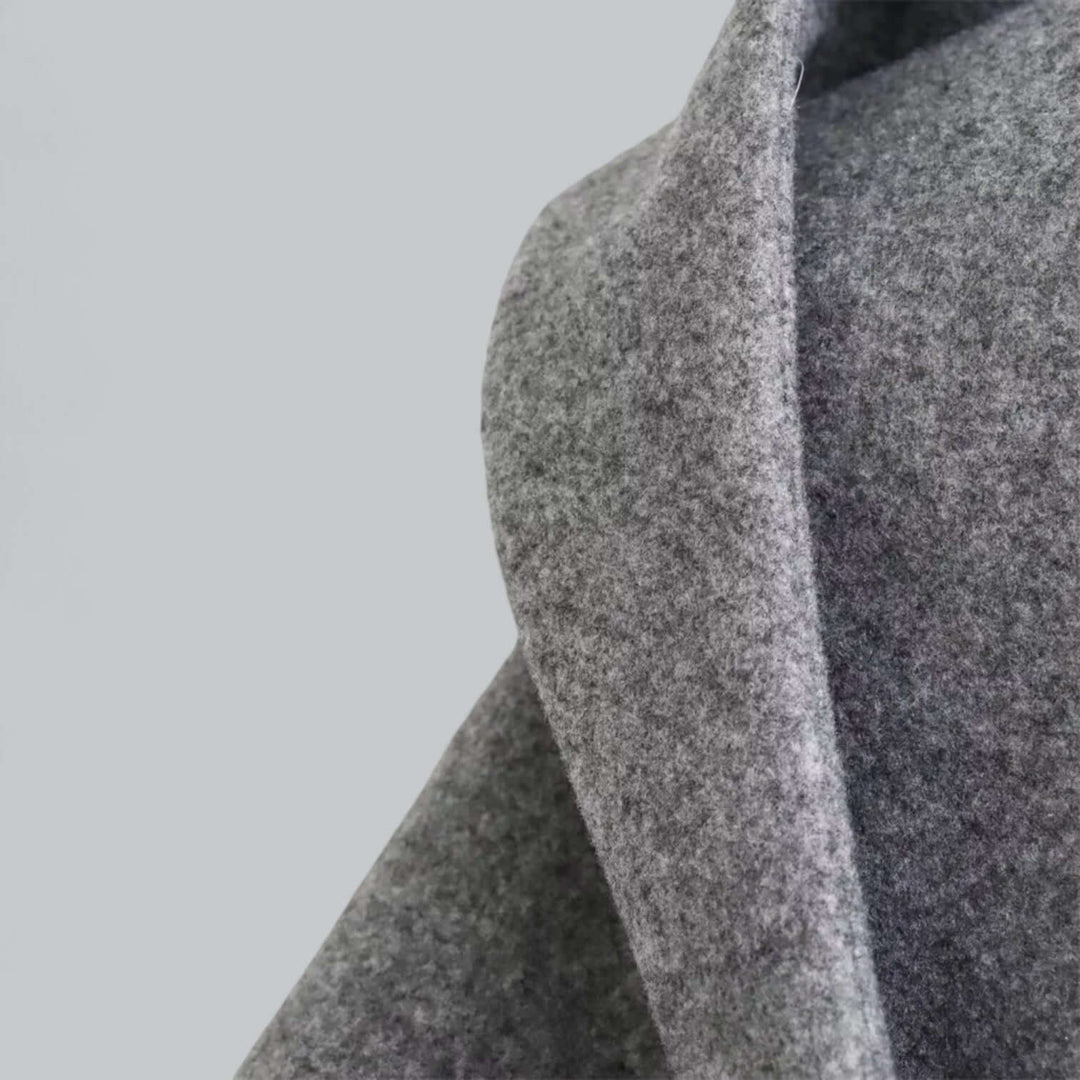 Stilla | Dame Hoodie Lang Trenchcoat
