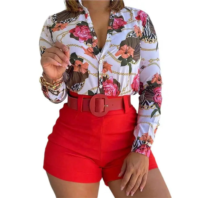 Stilla | Bluse Langærmet Bluse Med Print