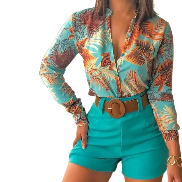 Stilla | Bluse Langærmet Bluse Med Print