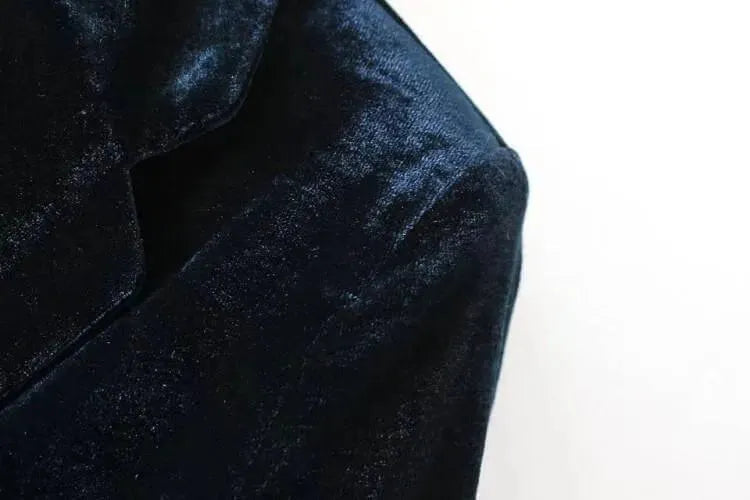 Stilla | 1-knaps fløjl blazer dame - jakkesætjakke
