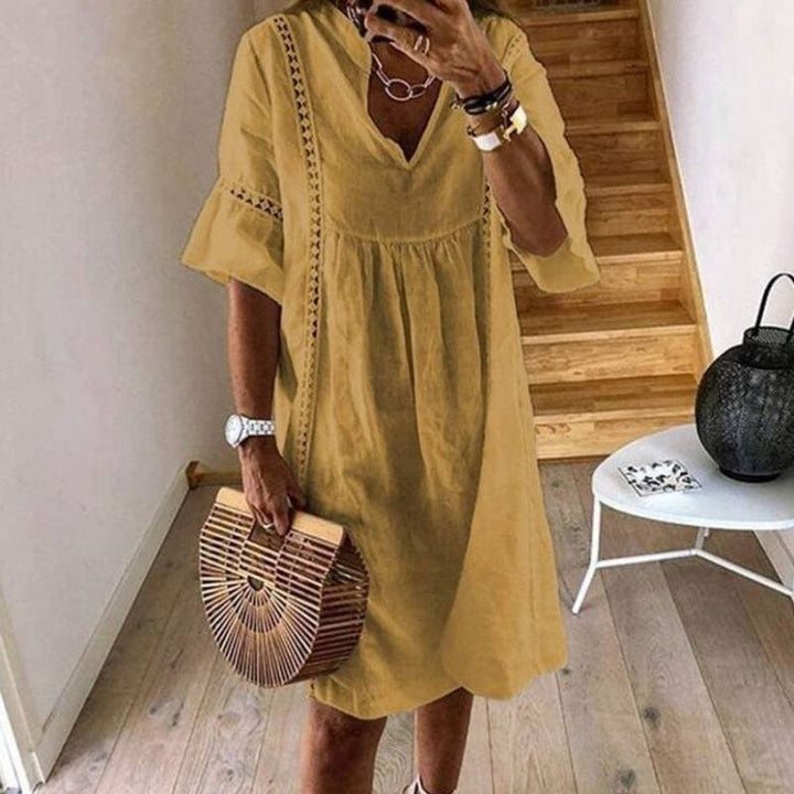 Stilla | Boho Kjole Med Blondesøndags