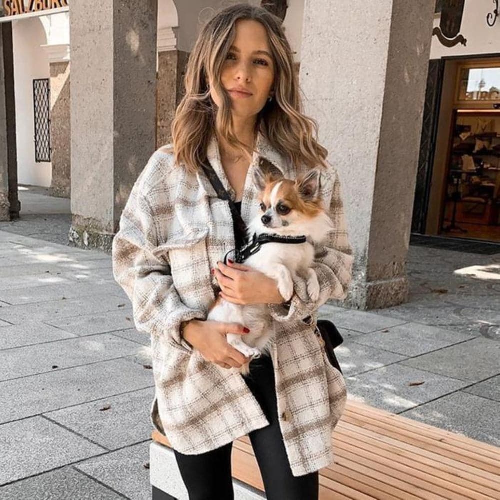 Stilla | Skjortejakke Oversized Fit Blød og Let Knaplukning og Brystlommer