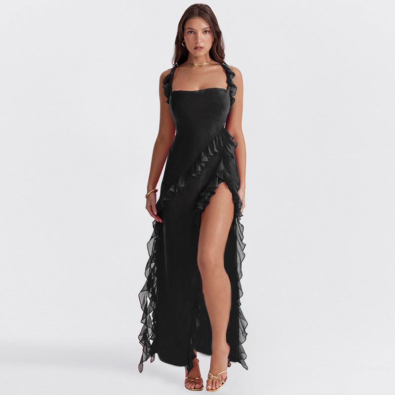 Stilla | Glamour Stil Elegant Lang Kjole