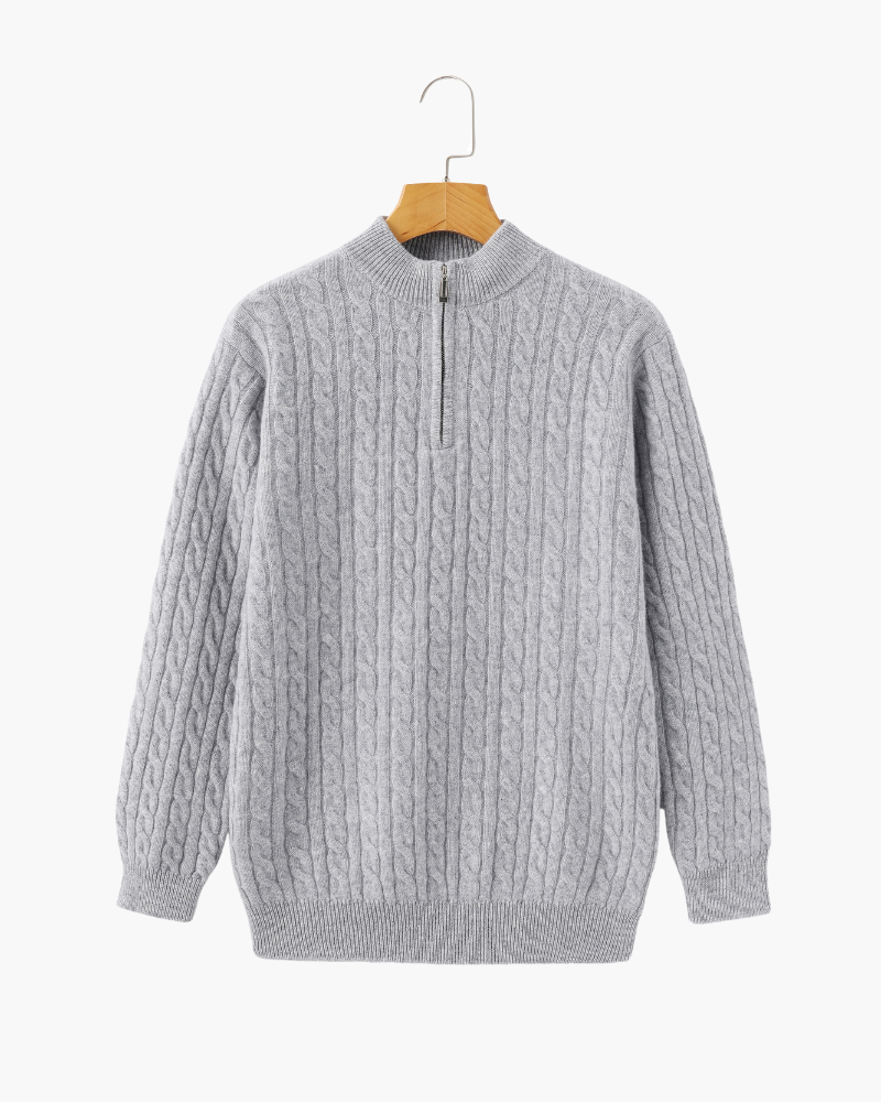 Stilla | Sweater med Halv Lynlås