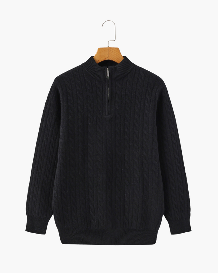 Stilla | Sweater med Halv Lynlås