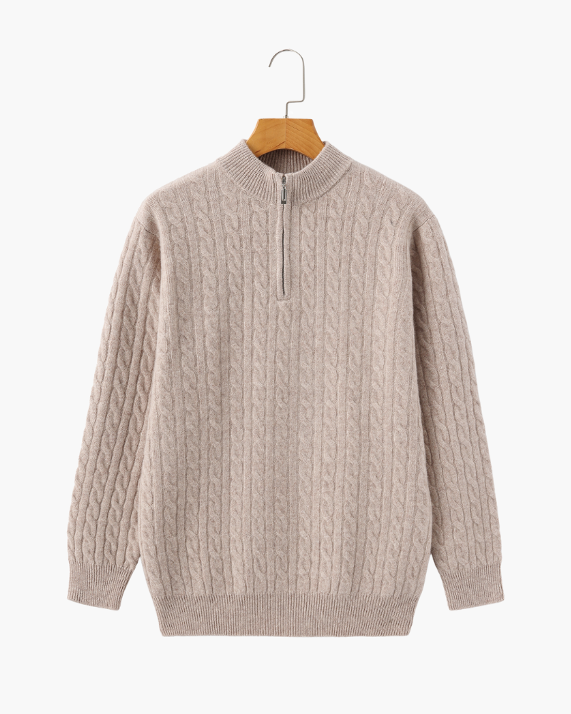Stilla | Sweater med Halv Lynlås