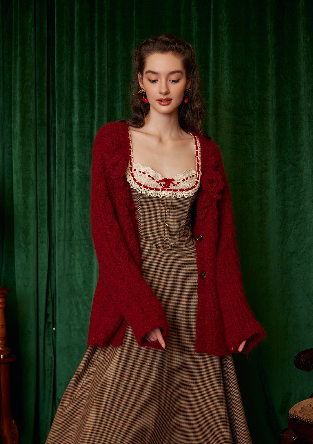 Stilla | Manor Houndstooth Korsetkjole