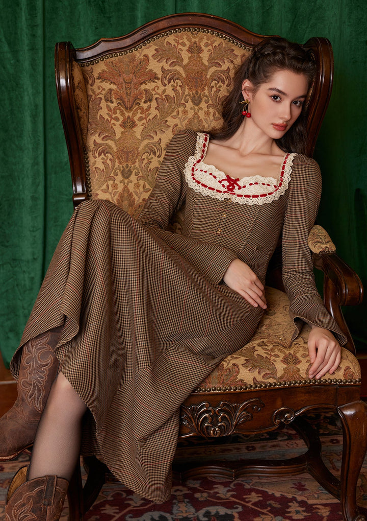 Stilla | Manor Houndstooth Korsetkjole