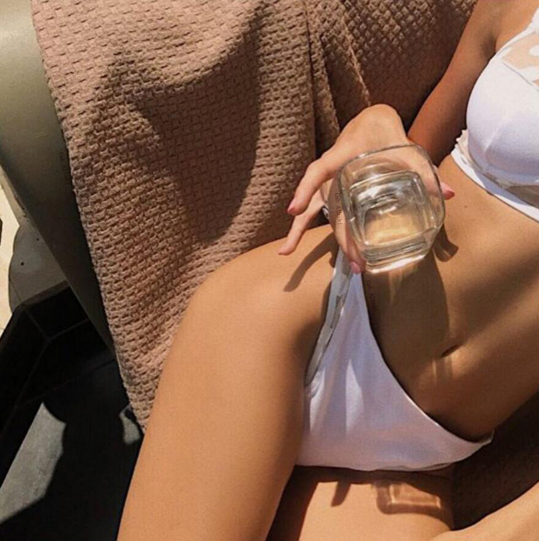 Dame To-delt Bikini-sæt med transparente indsatser og justerbare stropper Stilla