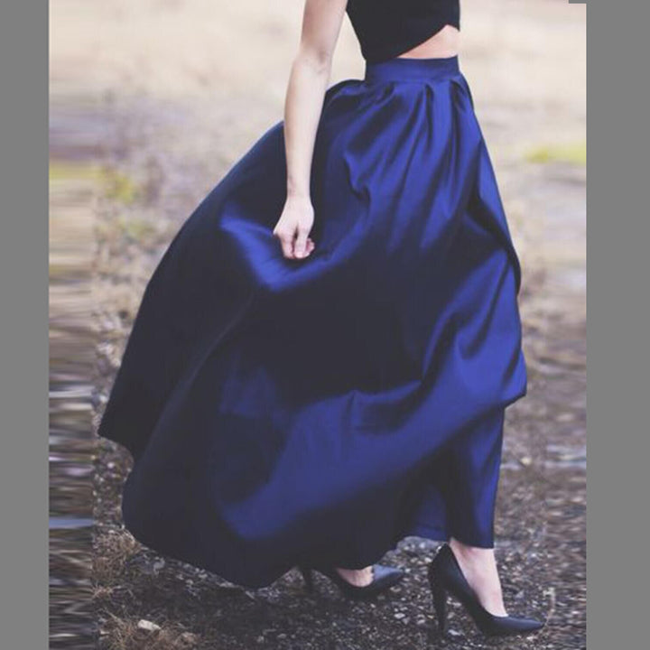 Dame Høj Talje Fald Maxi Skirt Stilla