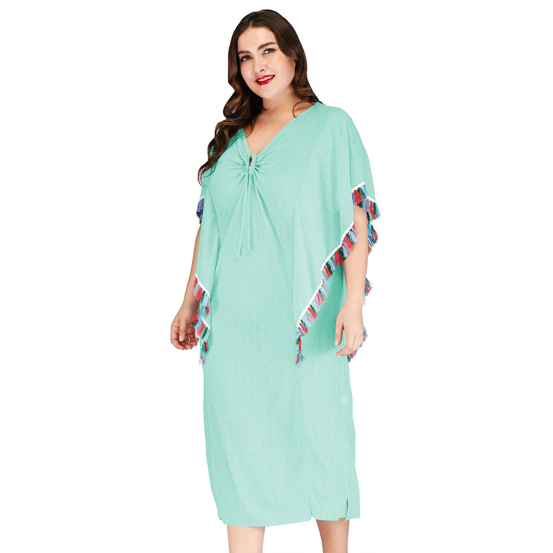Dame Stilfuld Let Strand Kaftan Stilla