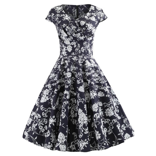 Kvinderne omslag kjole med elegant blomsterdesign og flatterende snit Stilla