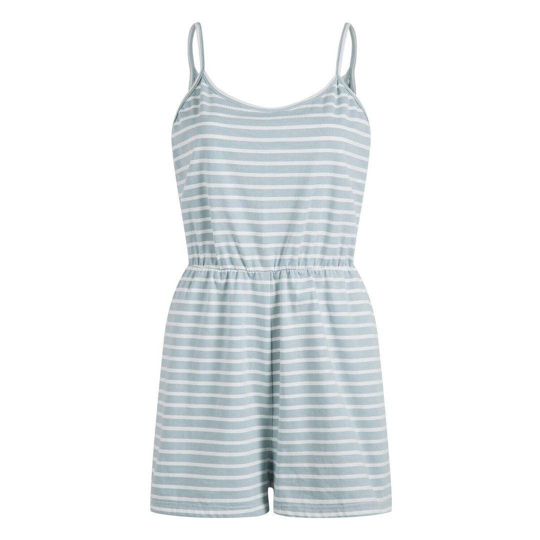 Dame stilfuld jumpsuit med justerbare stropper og elastisk talje Skovae