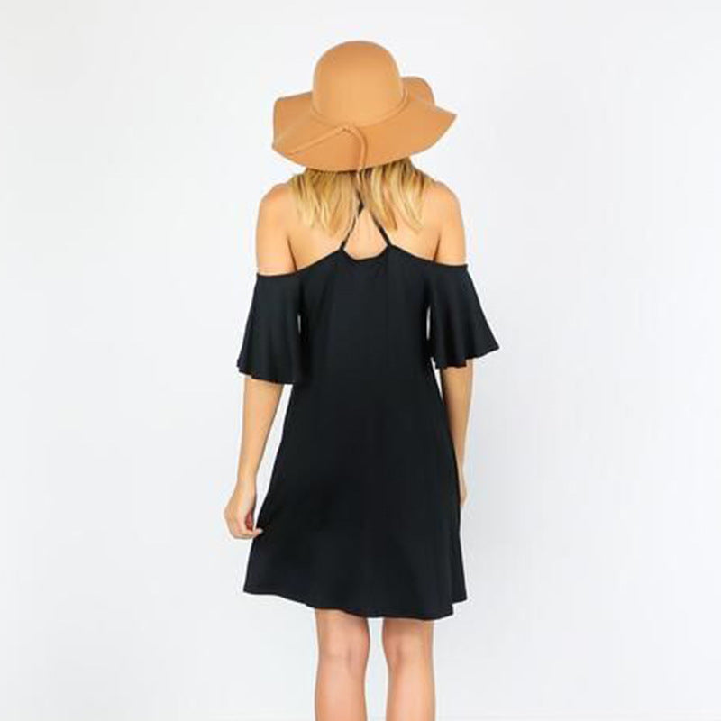 Off-Shoulder Udstillet Kjole til Damer Stilla