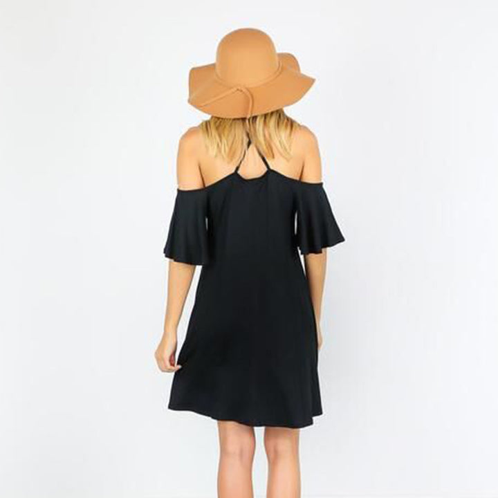 Off-Shoulder Udstillet Kjole til Damer Stilla