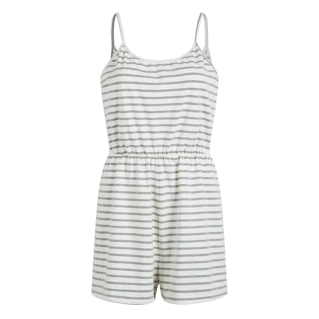 Dame stilfuld jumpsuit med justerbare stropper og elastisk talje Skovae