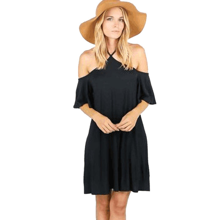Off-Shoulder Udstillet Kjole til Damer Stilla
