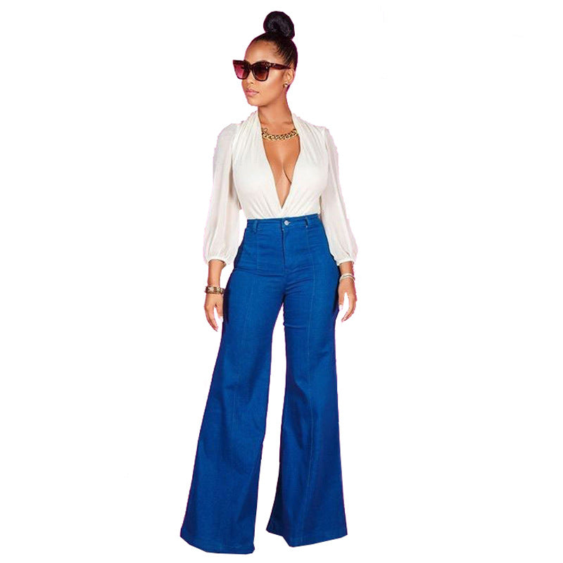 Dame Høj talje Bootcut-jeans med stilfuldt snit og retro-inspireret silhuet Stilla