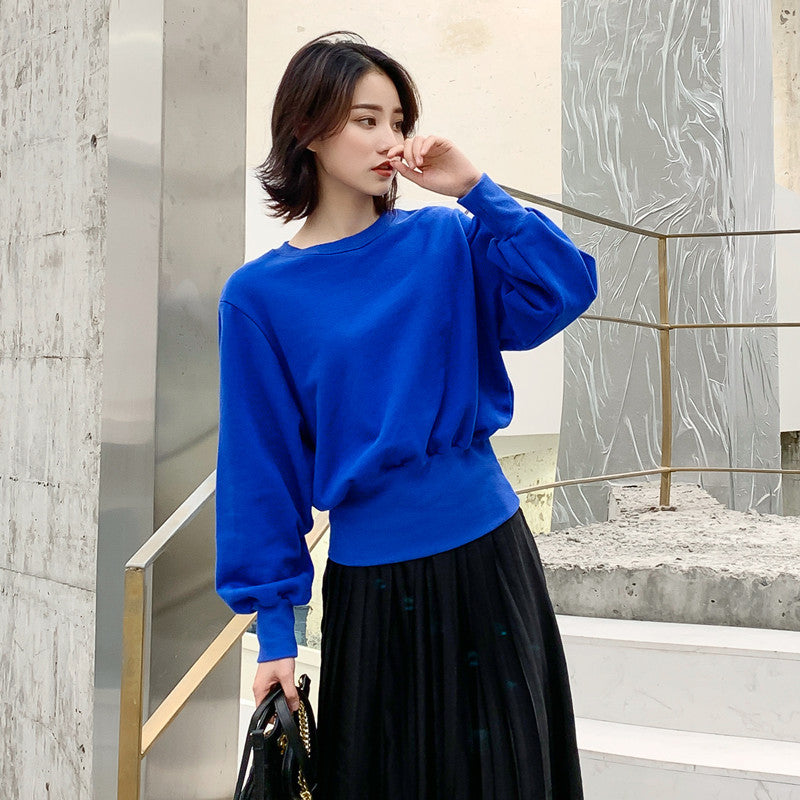 Dame casual oversized sweater med ballonformede ærmer Stilla