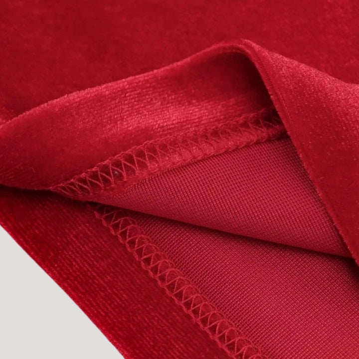 Stilla | One Shoulder Rynket Velour Top