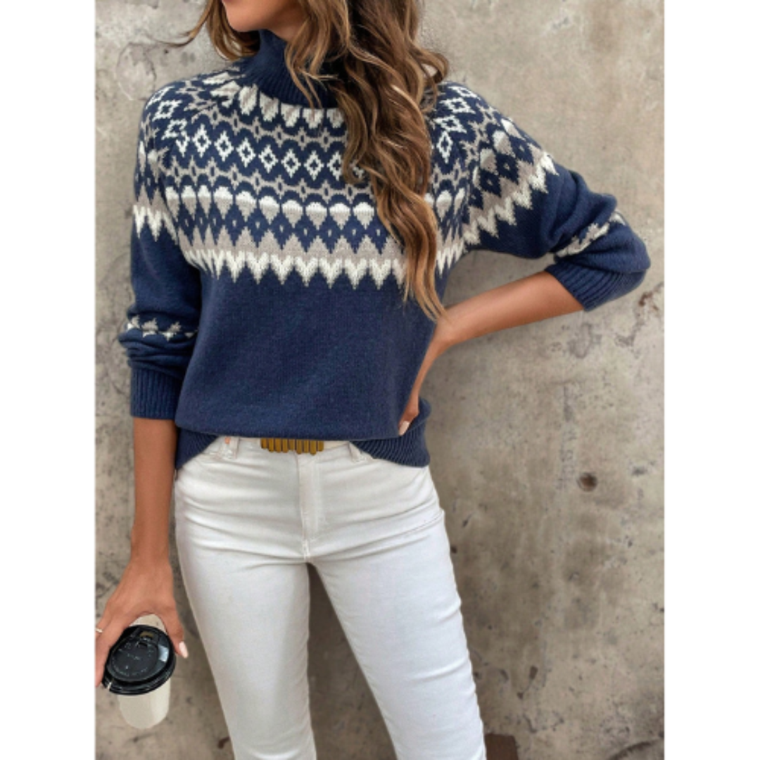 Stilla | Rullekrave sweater damer med lange ærmer