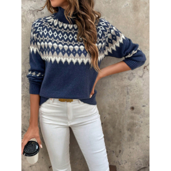 Stilla | Rullekrave sweater damer med lange ærmer