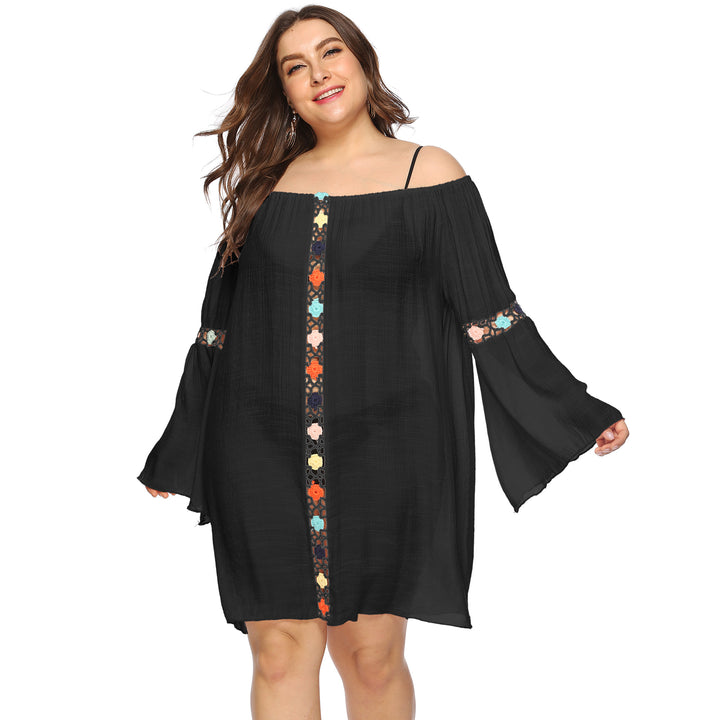 Dame Off-Shoulder Bestikket Overgangskjole Stilla