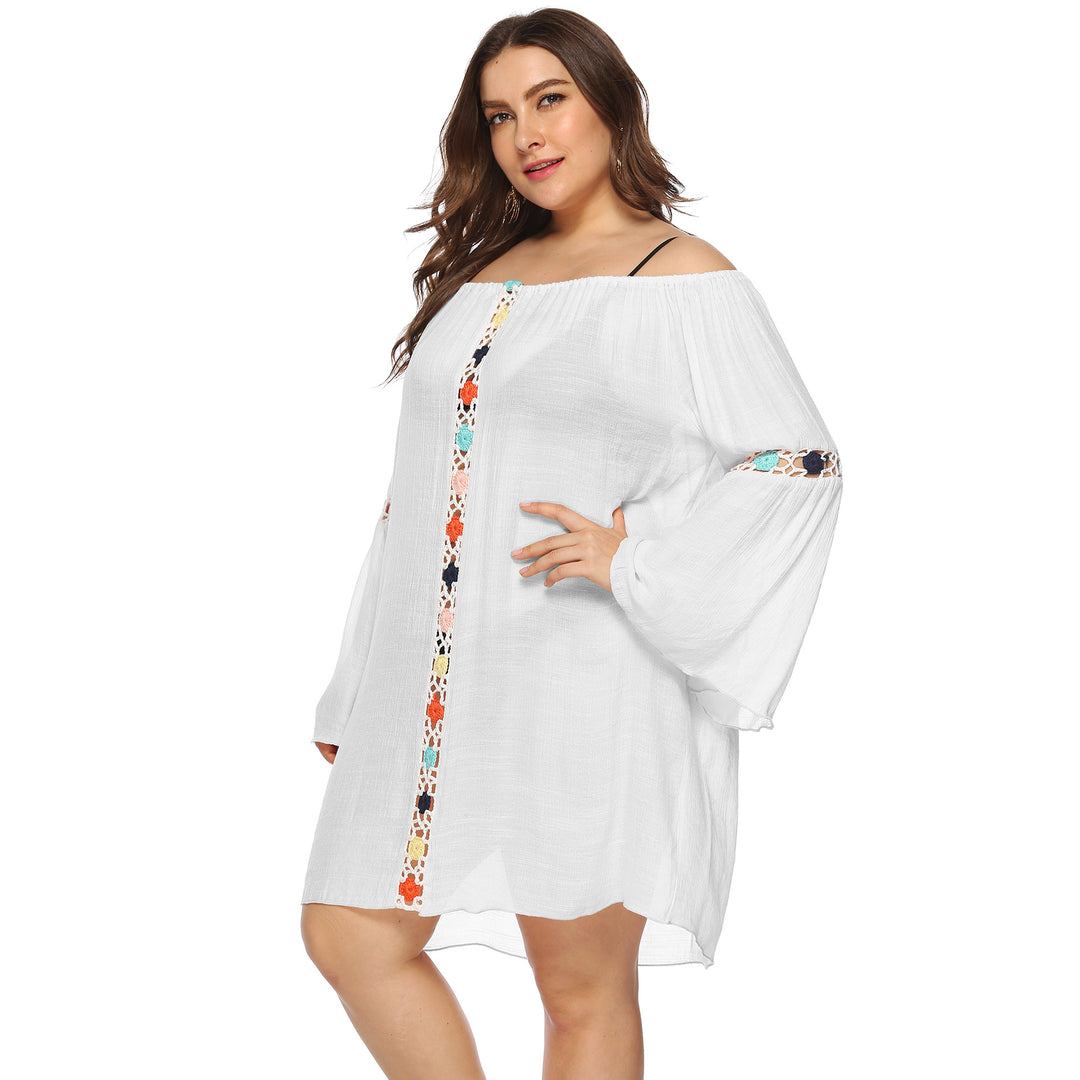 Dame Off-Shoulder Bestikket Overgangskjole Stilla