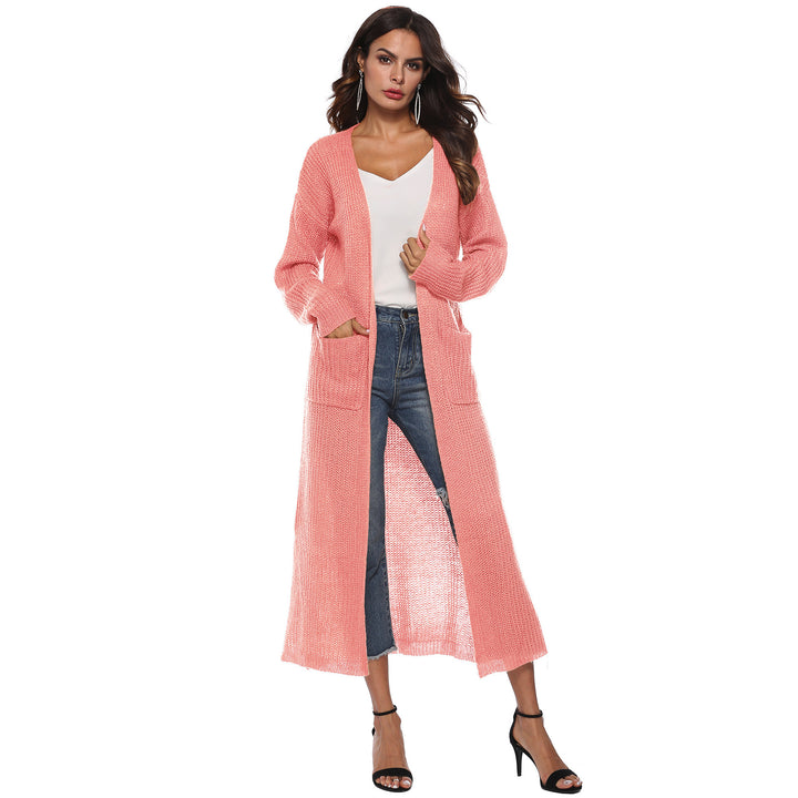 Femme lang cardigan med lommer Stilla