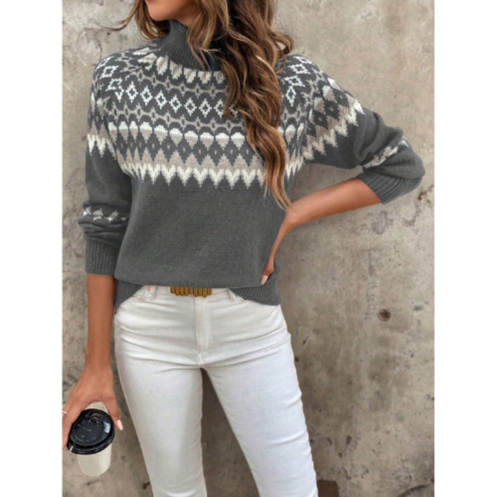 Stilla | Rullekrave sweater damer med lange ærmer