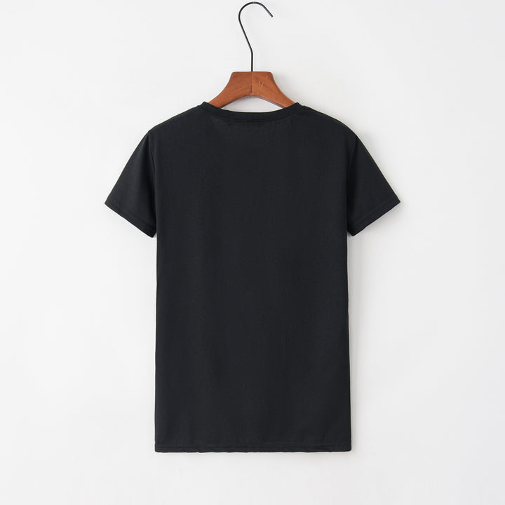 Dame T-shirt med kreativ kat design og rund halsudskæring Stilla
