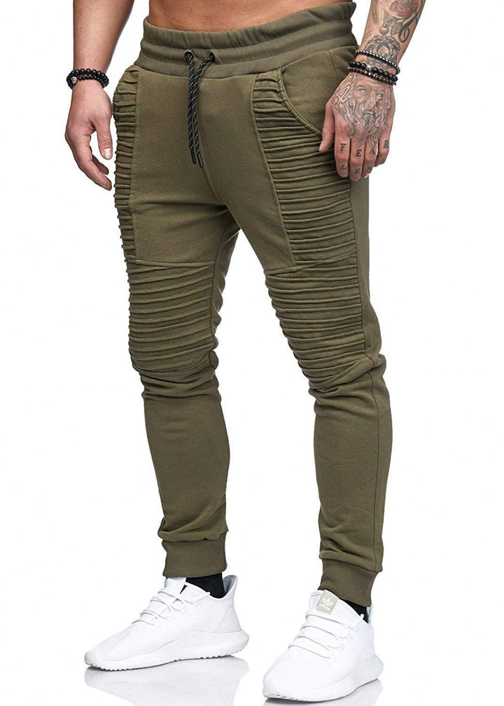 Herre afslappet joggingbukser med strukturerede indsatser og elastisk talje Stilla