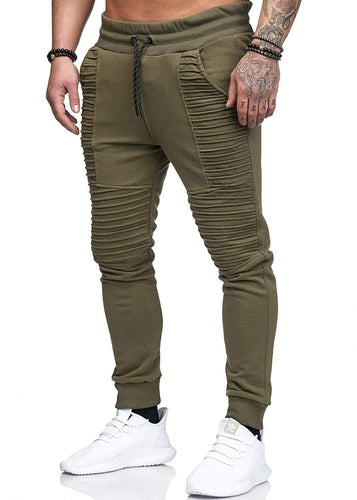 Herre afslappet joggingbukser med strukturerede indsatser og elastisk talje Stilla