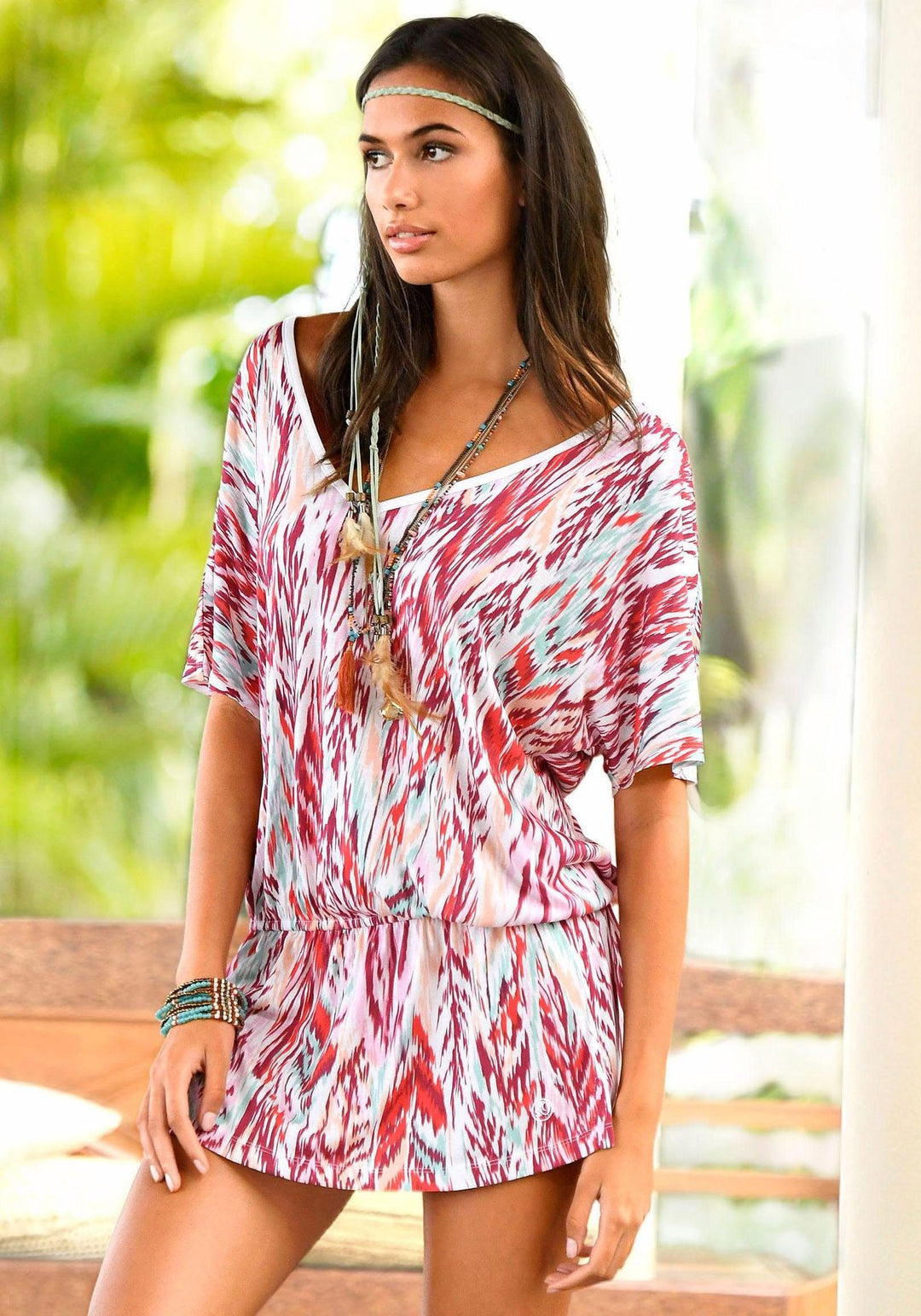 Dame Let Boho Tunika Overdel Stilla