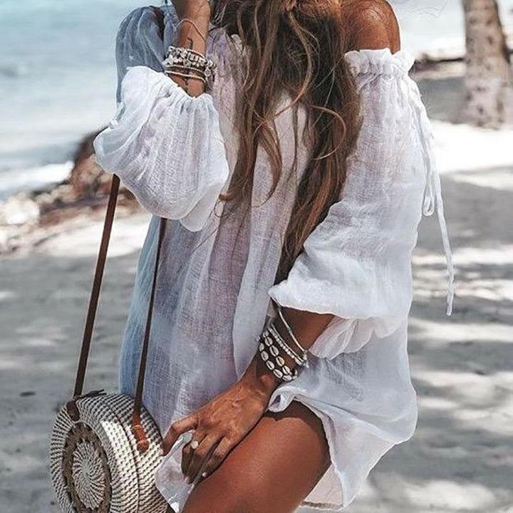 Dame Let Strand Wrap-Tunika Stilla