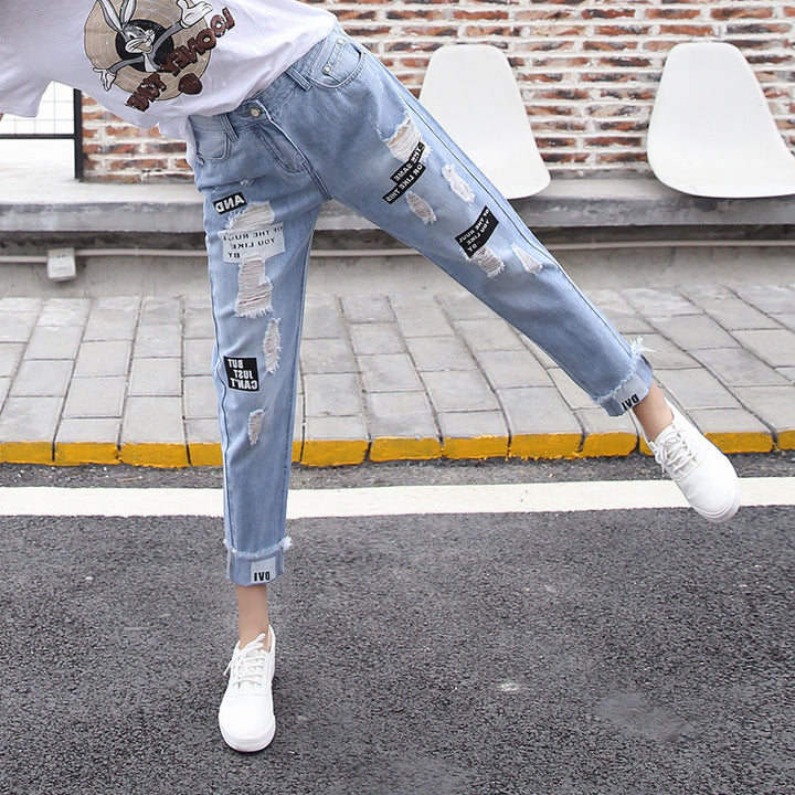 Dame Revnet Fritids Denim-Bukser Stilla